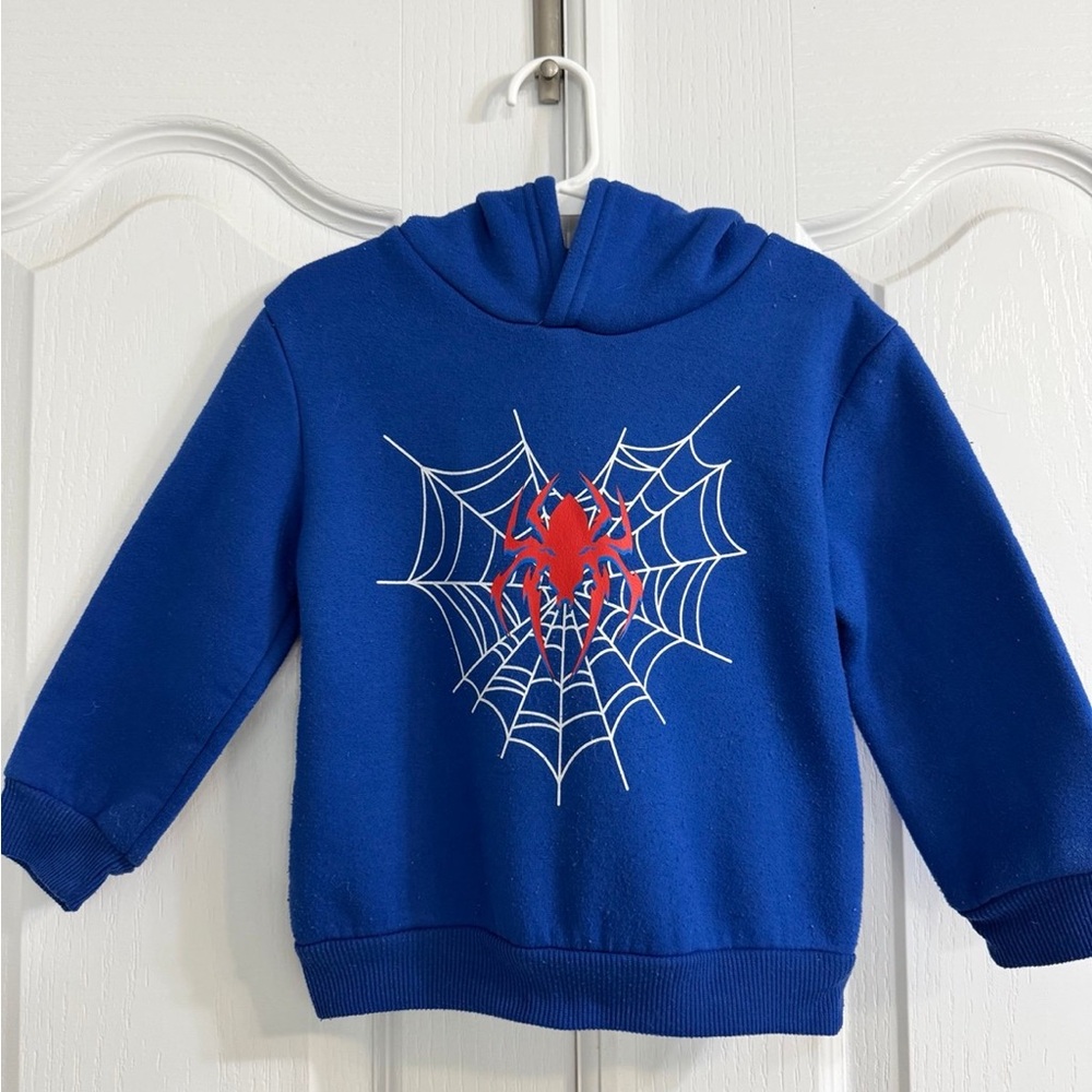 Toddler Spider-Man Sweatshirt – Royal Blue, Size 4T